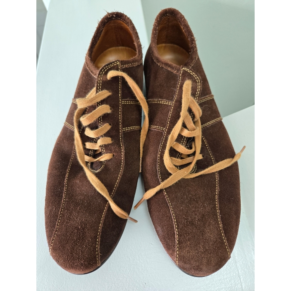 Manfield Suede Leather Brown Shoes‎ Size 8.5